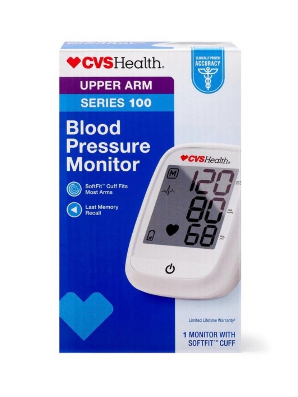 CVS Health Upper Arm Blood Pressure Monitor - series 100